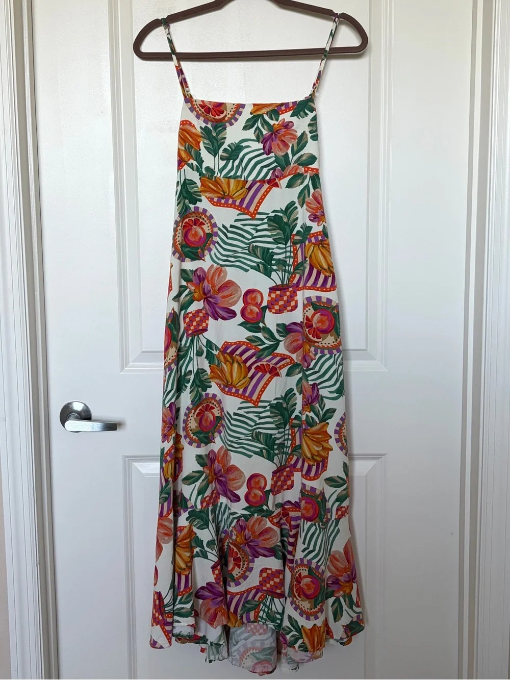 Paper Heart Dresses | Paper Heart- Tropical Print Maxi Dress | Color: Green/White | Size: M | Mariorelx3's Closet
